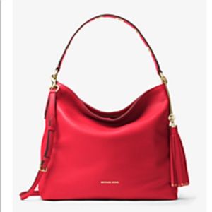 Red Michael Kors Large Brooklyn Shoulder bag